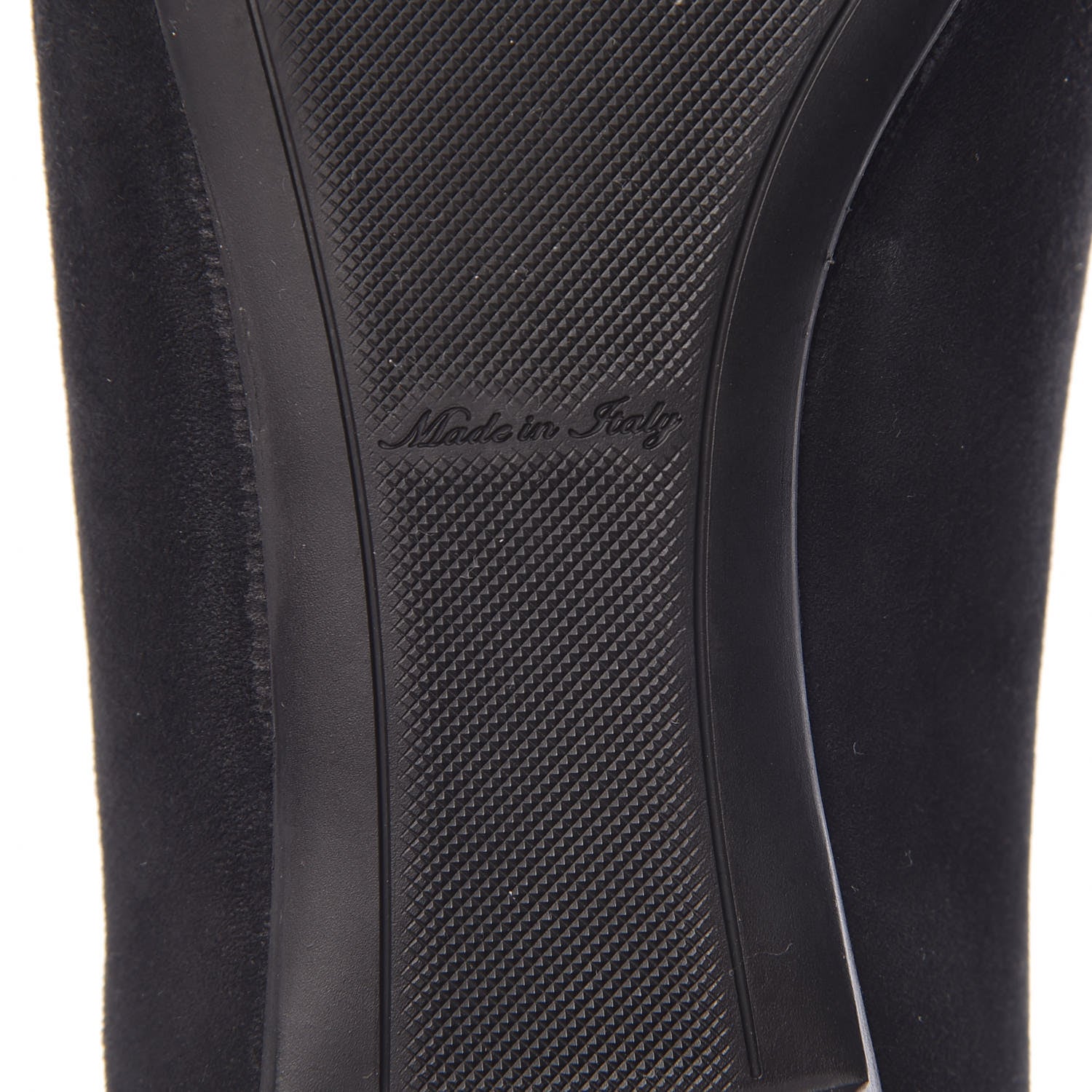 Louis Vuitton Suede Monogram Uniformes Ballet Flats 37.5 Black 6 of 12
