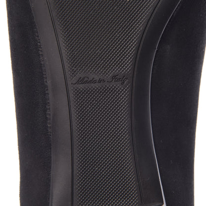 Louis Vuitton Suede Monogram Uniformes Ballet Flats 37.5 Black 6 of 12