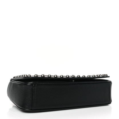 Prada Vitello Studded Crossbody White Black 4 of 8