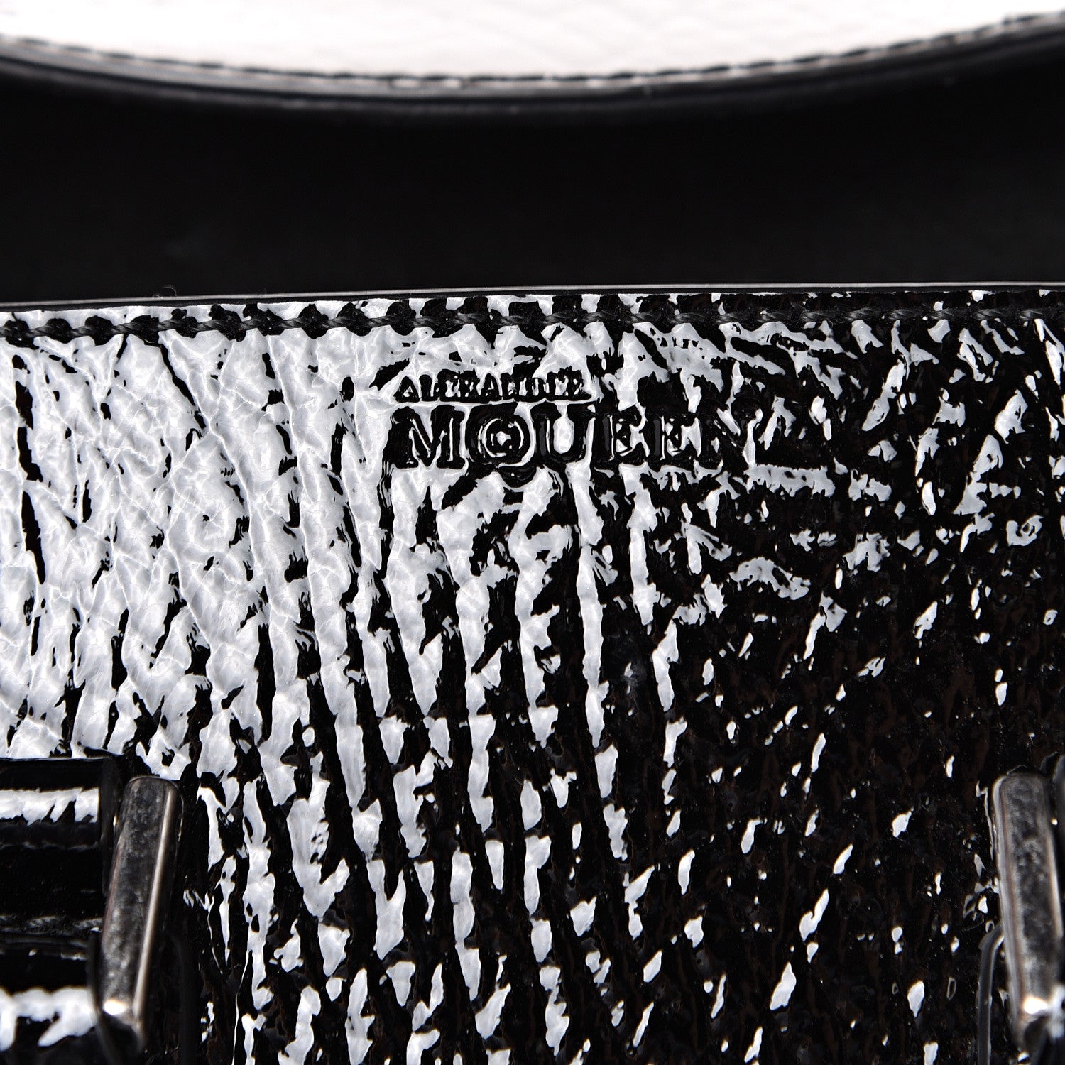 Alexander McQueen Patent Mini Heroine Black 5 of 11