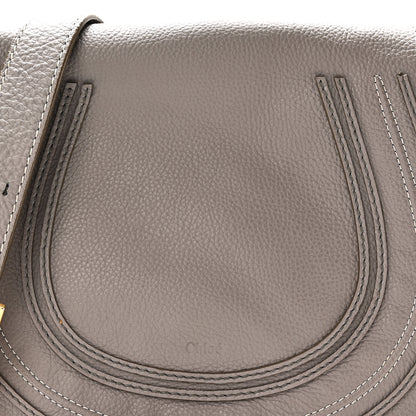 Chloe Calfskin Medium Marcie Round Crossbody Bag Cashmere Grey 7 of 9
