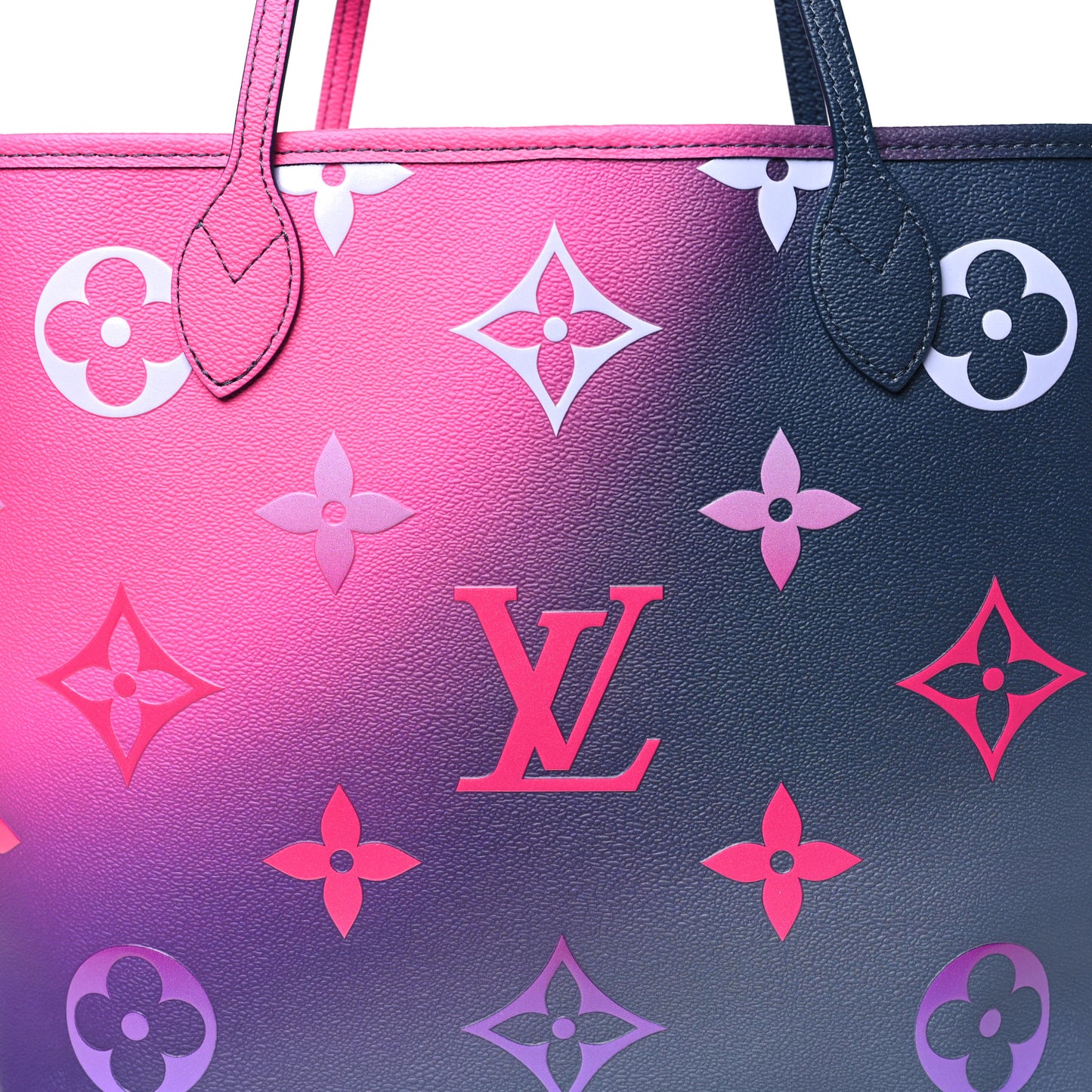 Monogram Giant Spring In The City Neverfull MM Midnight Fuchsia