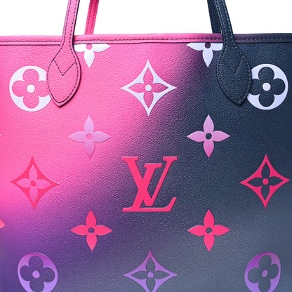 Louis Vuitton Monogram Giant Spring In The City Neverfull MM Midnight Fuchsia 8 of 10