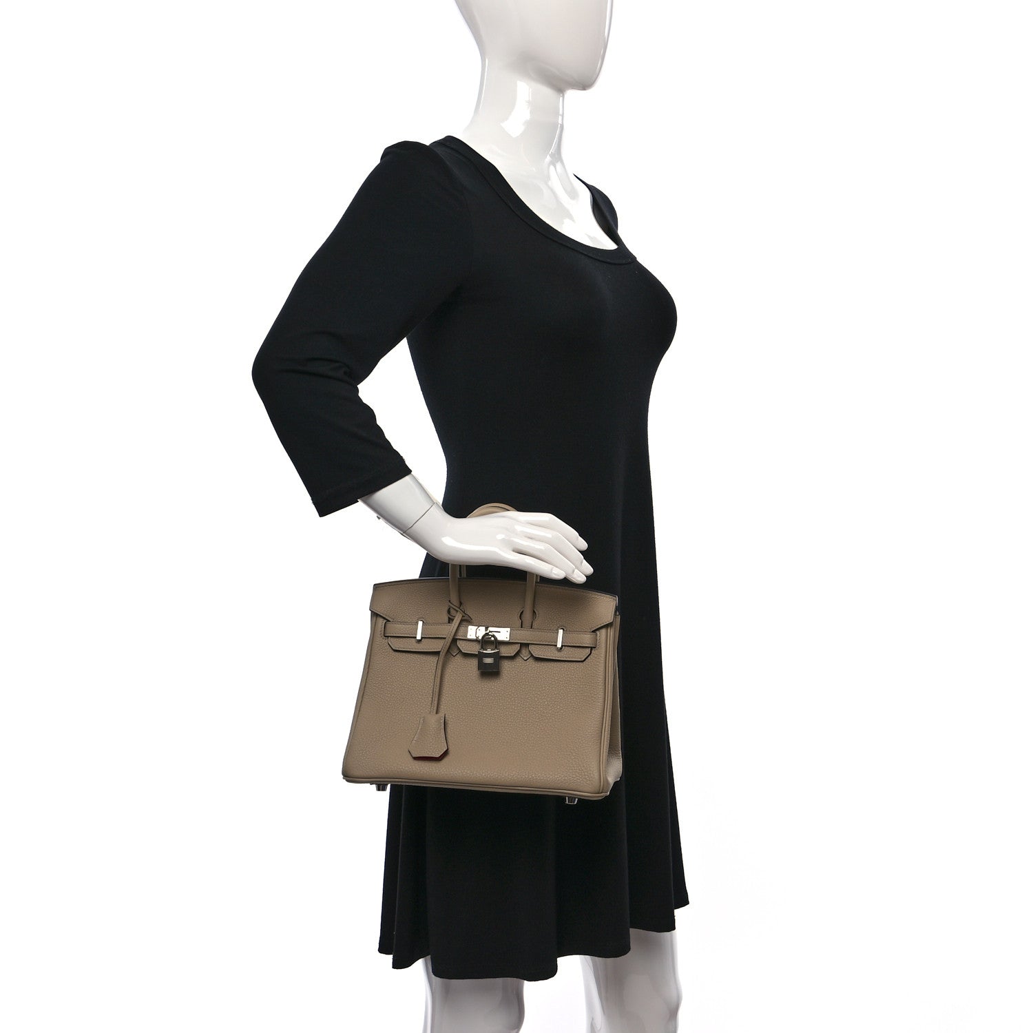 Hermes Togo Verso Birkin 25 Trench Bougainvillea 3 of 9
