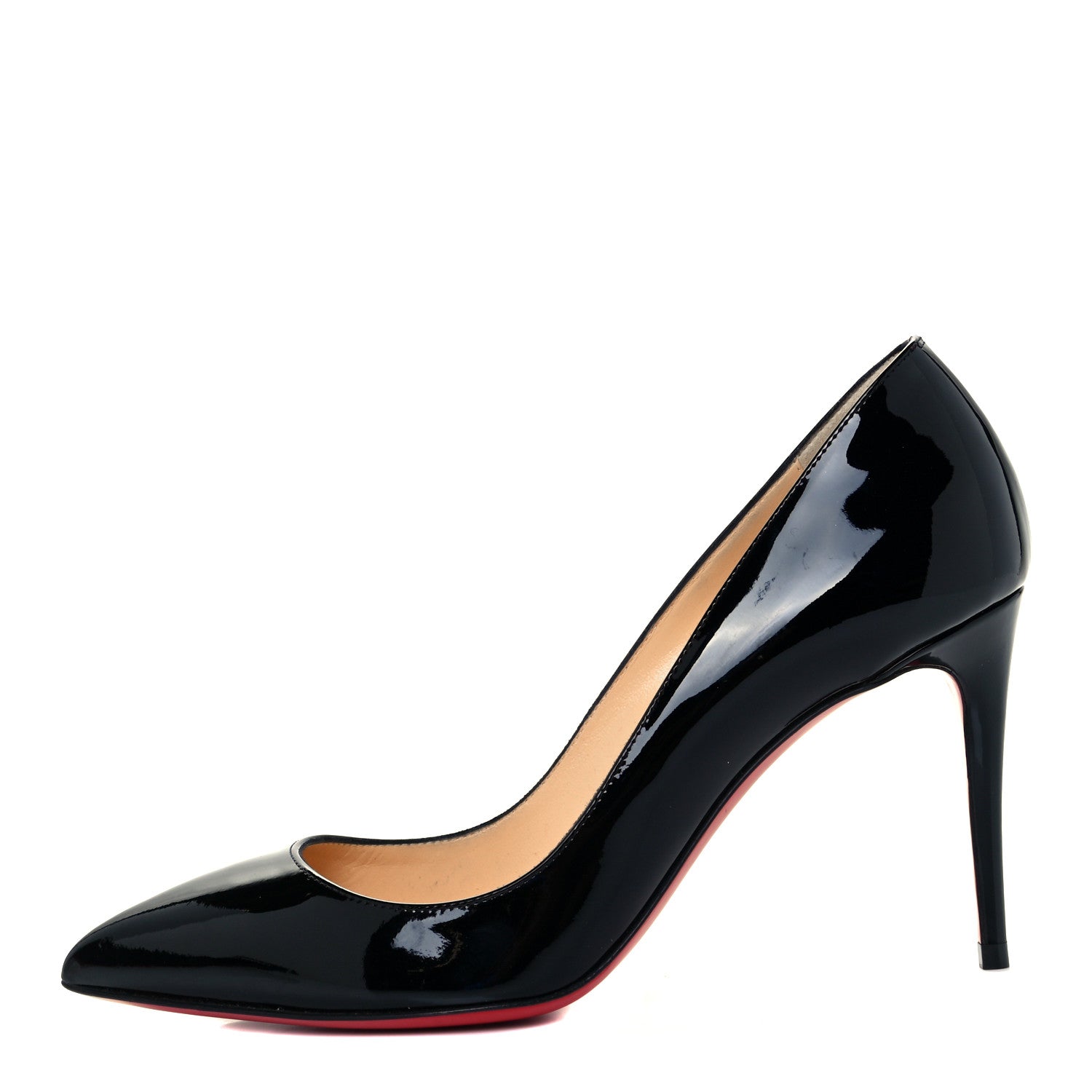 Christian Louboutin Patent Pigalle 85 Pumps 37 Black 1 of 10