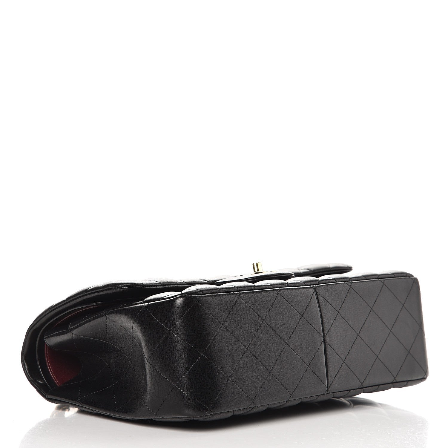 Chanel Lambskin Quilted Jumbo Double Flap Black 5 of 13