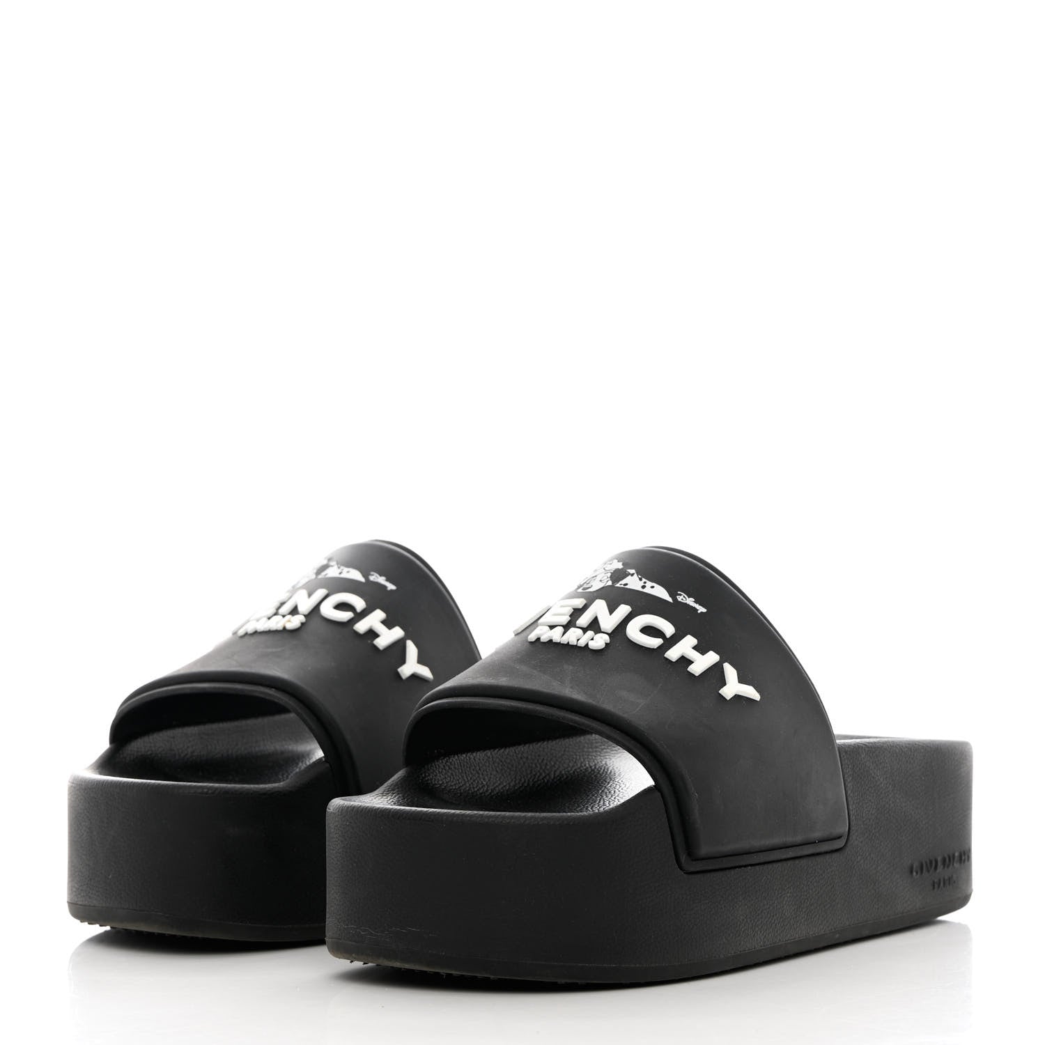 Givenchy Rubber Logo 101 Dalmatians Print Platform Slides 39 Black 3 of 12