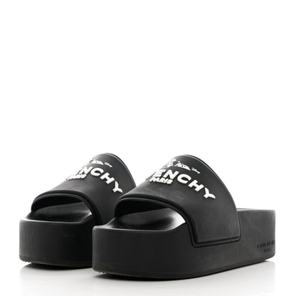 Givenchy Rubber Logo 101 Dalmatians Print Platform Slides 39 Black 3 of 12