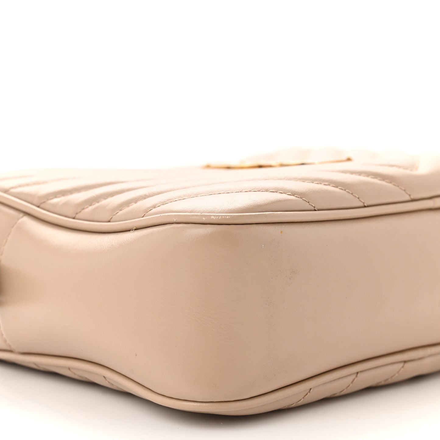 Calfskin Matelasse Monogram Lou Camera Bag Dark Latte