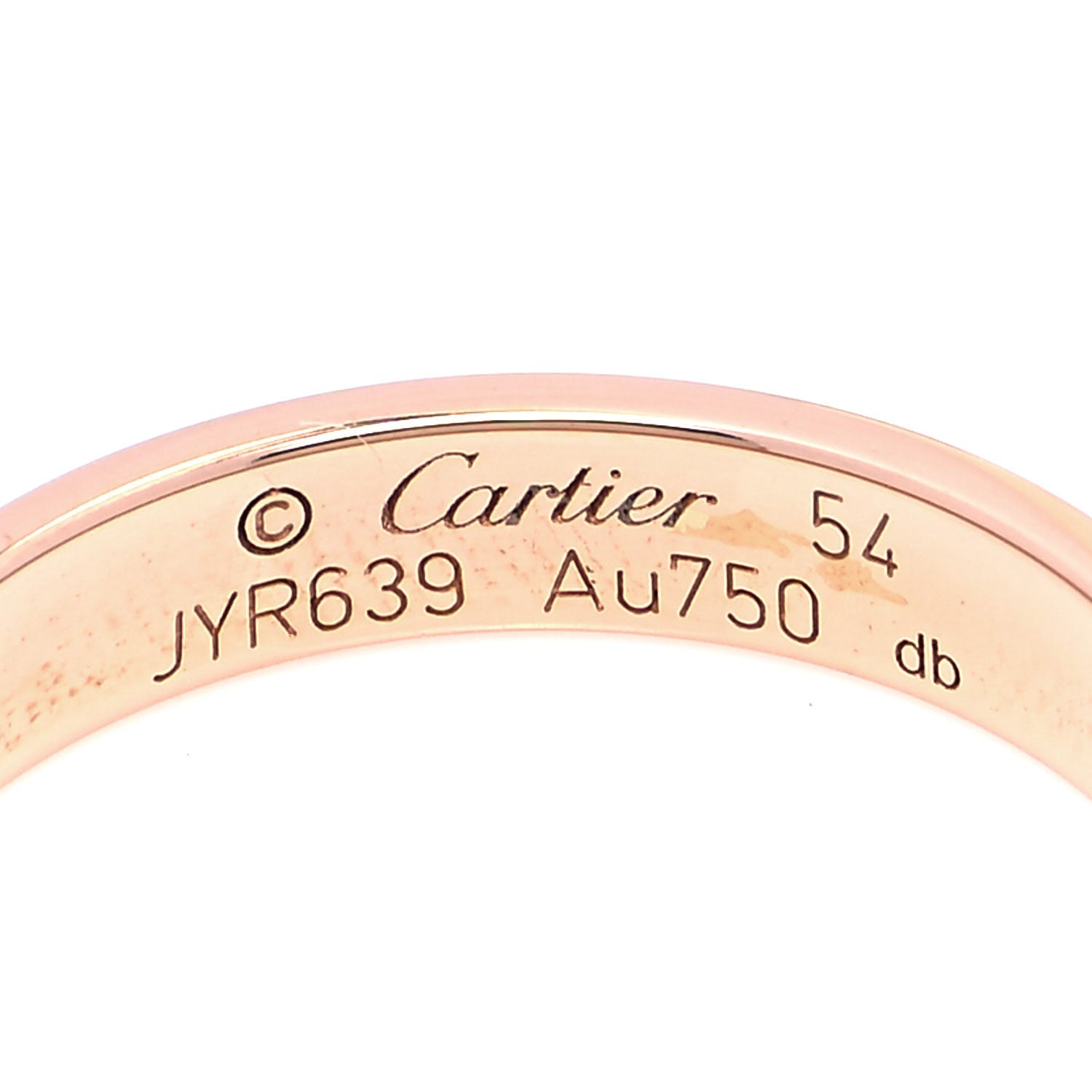 Cartier 18K Pink Gold 3.5mm LOVE Wedding Band Ring 54 7 4 of 5