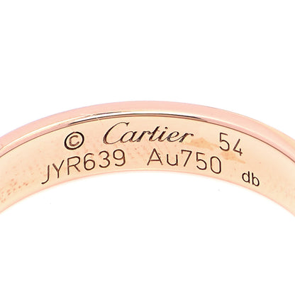 Cartier 18K Pink Gold 3.5mm LOVE Wedding Band Ring 54 7 4 of 5