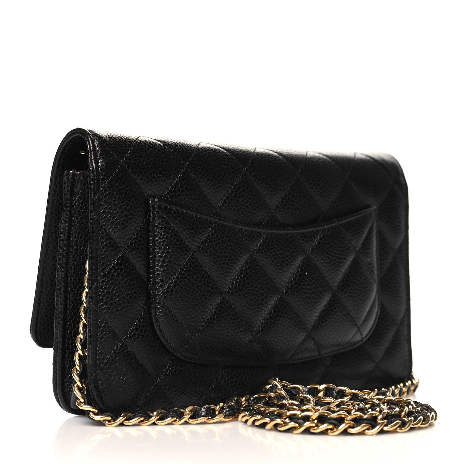 Chanel Caviar Quilted Wallet on Chain WOC Black 3 of 13
