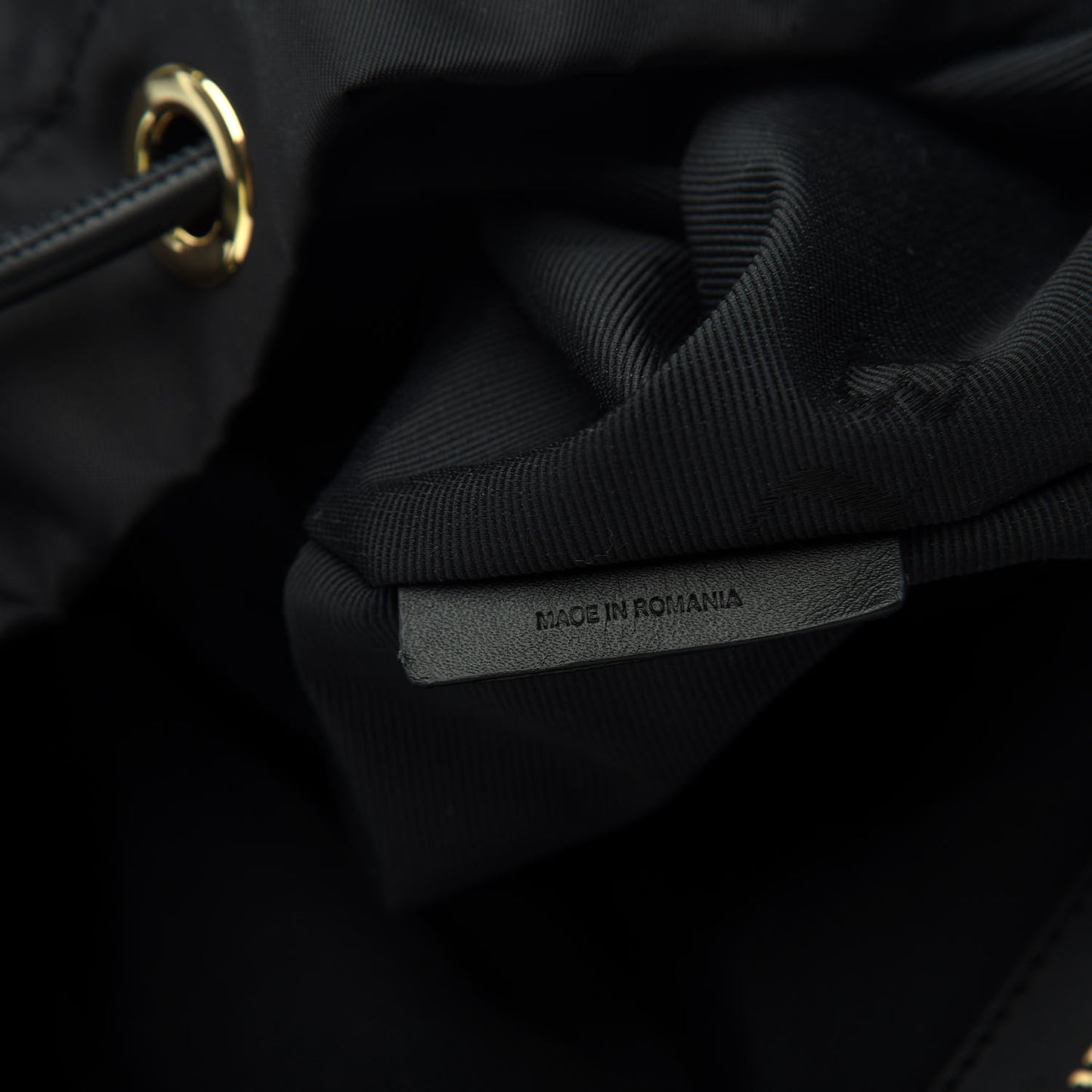 Nylon Large Rucksack Backpack Black