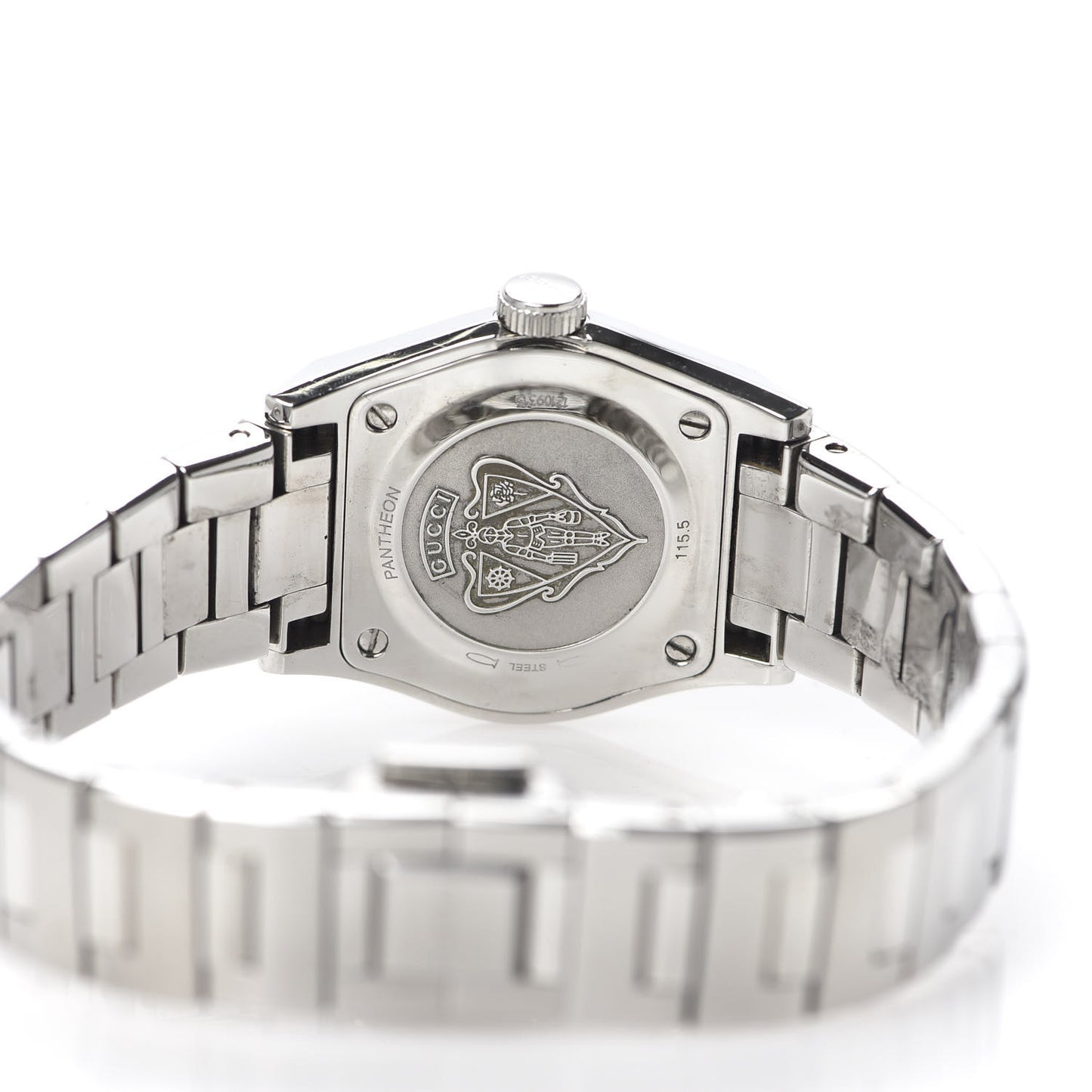 Stainless Steel Diamond Pink Mother of Pearl 28mm Pantheon Quartz Watch
