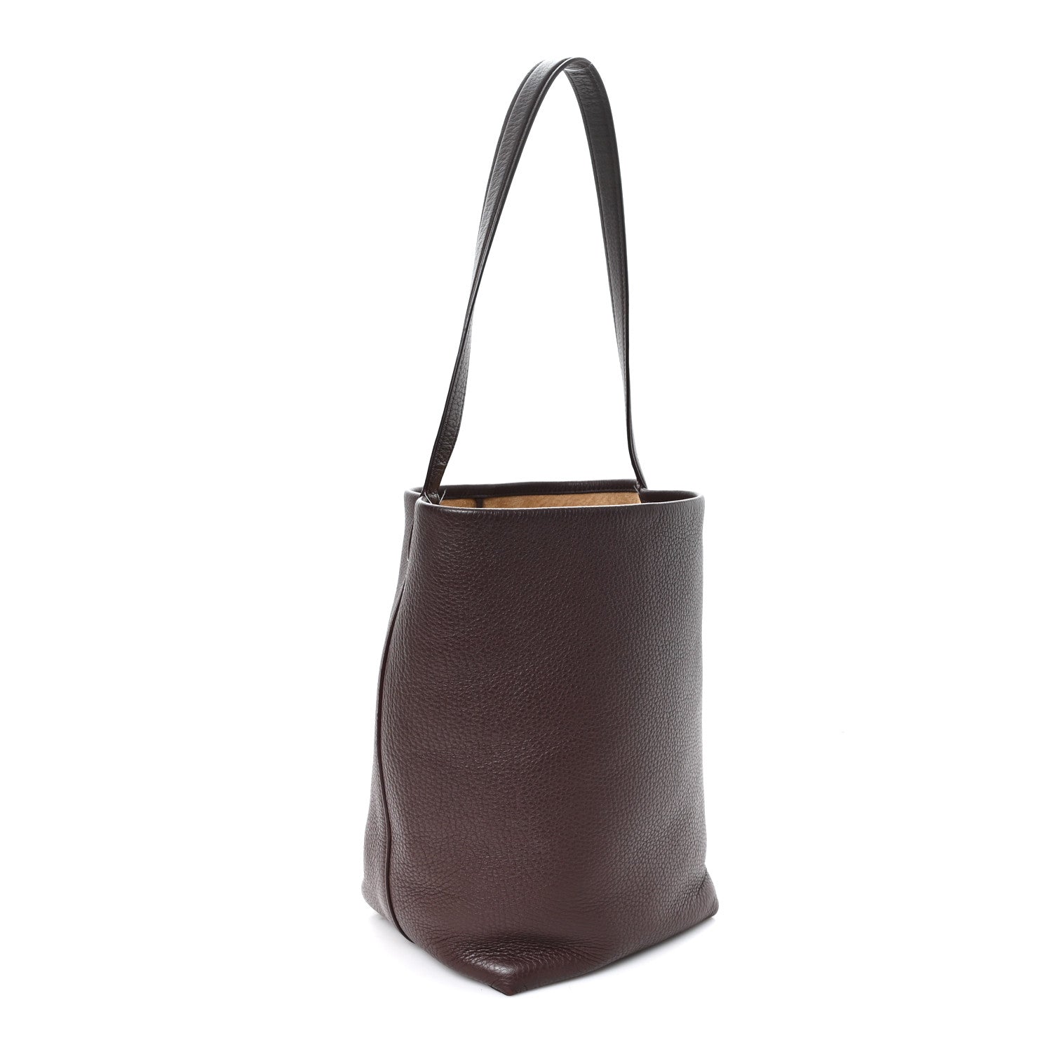 The Row Grained Calfskin Medium N/S Park Tote Acajou 3 of 10