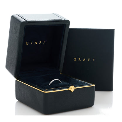 Graff 18K White Gold Diamond Laurence Graff Signature Band Ring 49 5 2 of 7