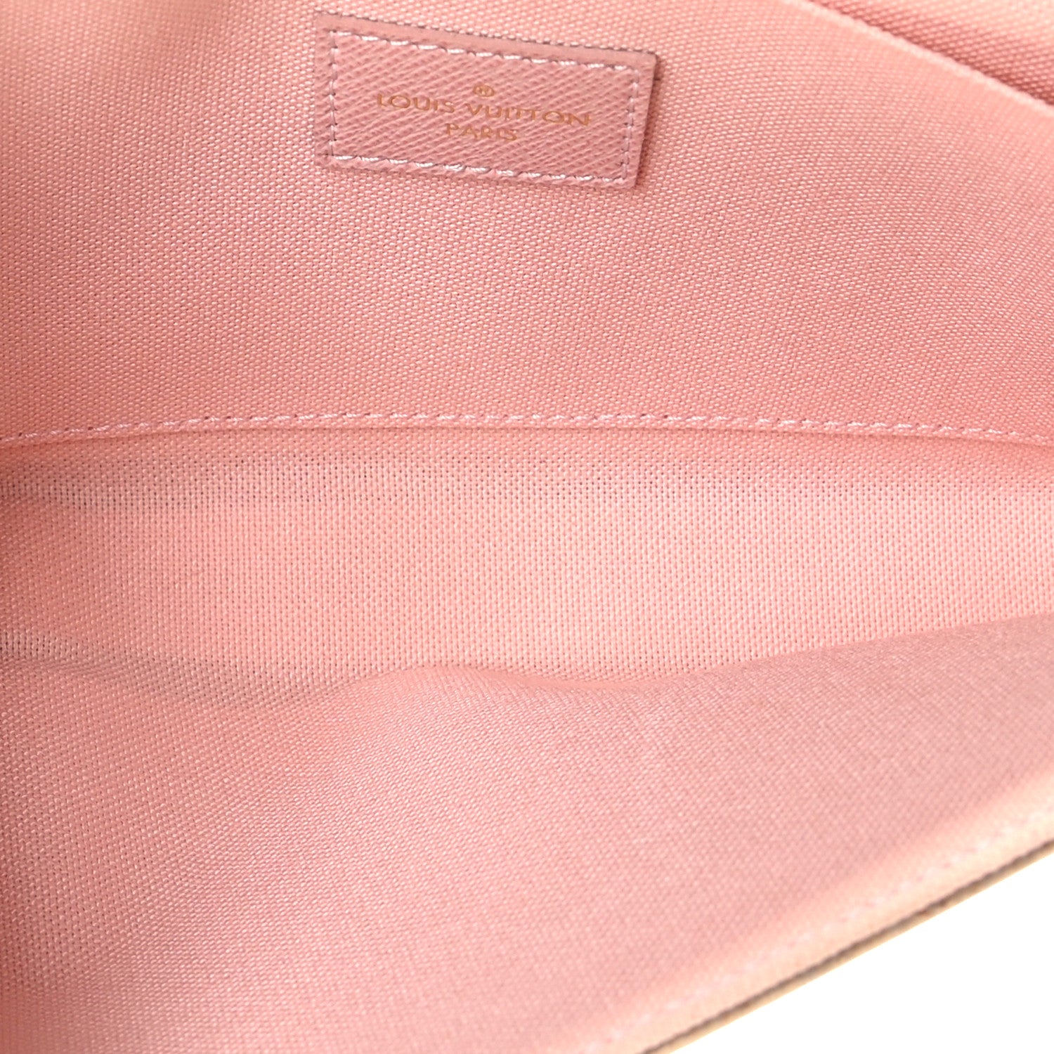 Louis Vuitton Damier Azur Pochette Felicie Chain Wallet Rose Ballerine 7 of 8