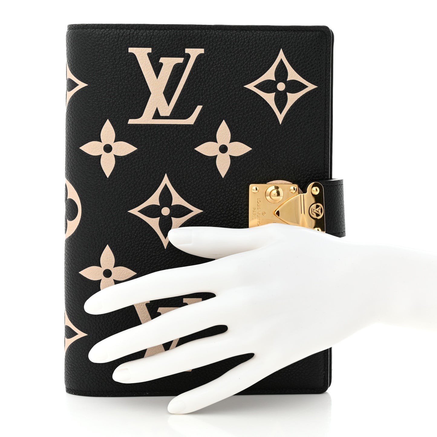 Empreinte Monogram Giant Paul Notebook Cover MM Black Beige