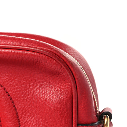 Gucci Pebbled Calfskin Small Soho Disco Bag Tabasco Red 11 of 12