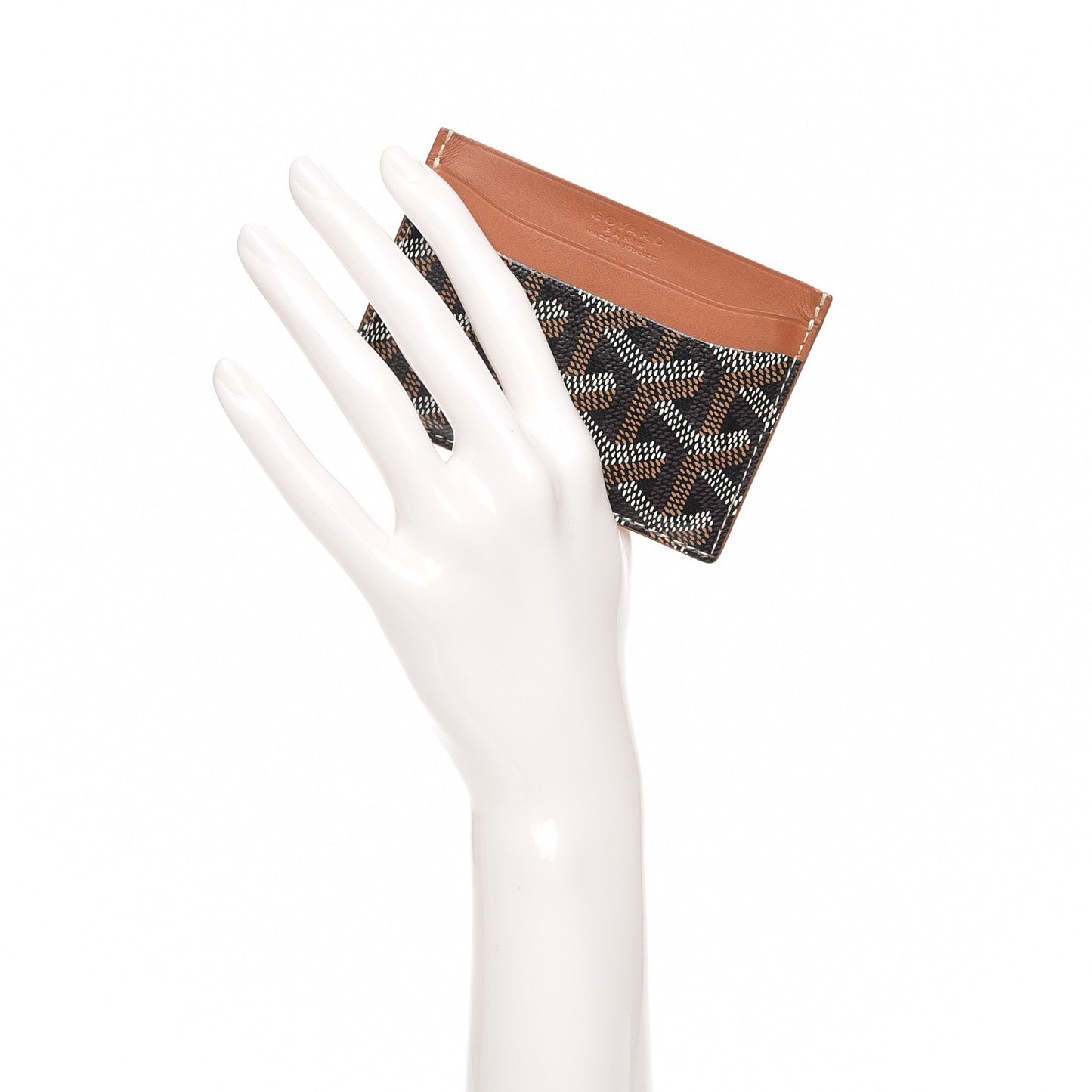 Goyardine Saint Sulpice Card Holder Black Gold