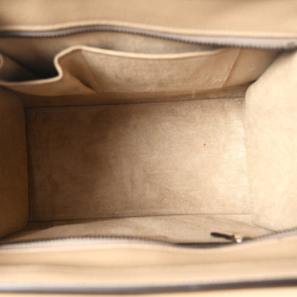 Celine Drummed Calfskin Mini Luggage Dune 9 of 17