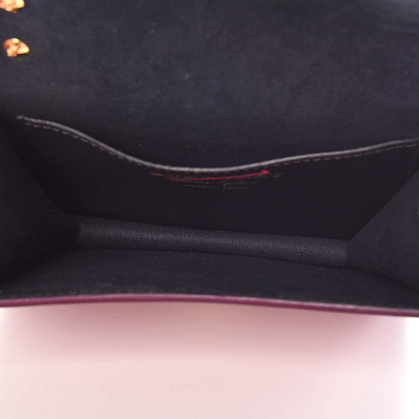 Calfskin Square Belt Shoulder Bag Plum Pink