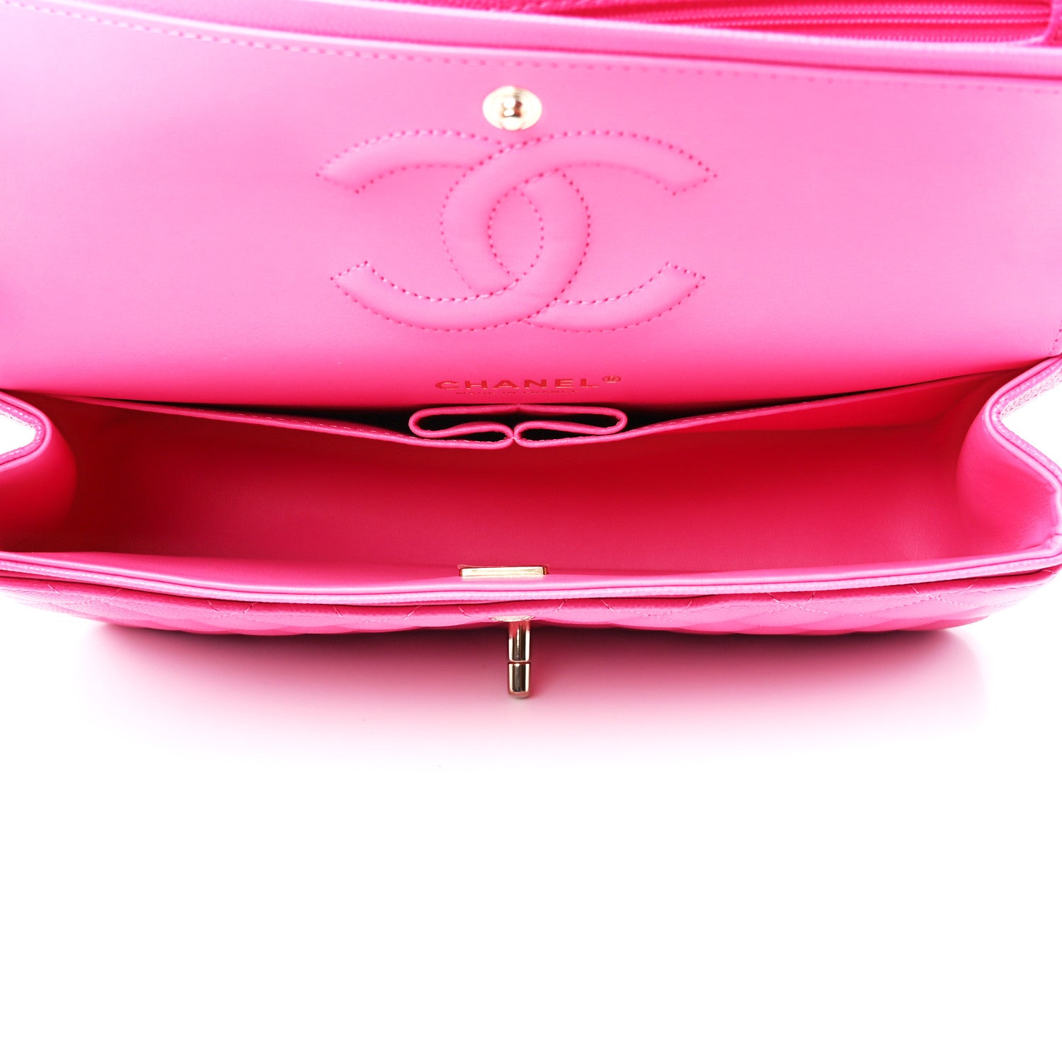 Chanel Caviar Quilted Medium Double Flap Pink 5 of 12