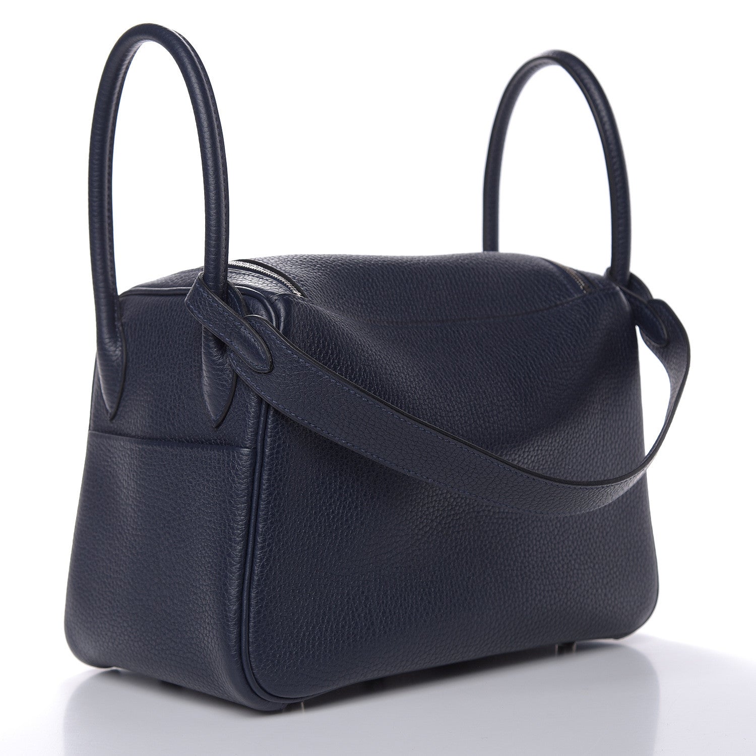 Hermes Taurillon Clemence Lindy 26 Bleu Nuit 4 of 12