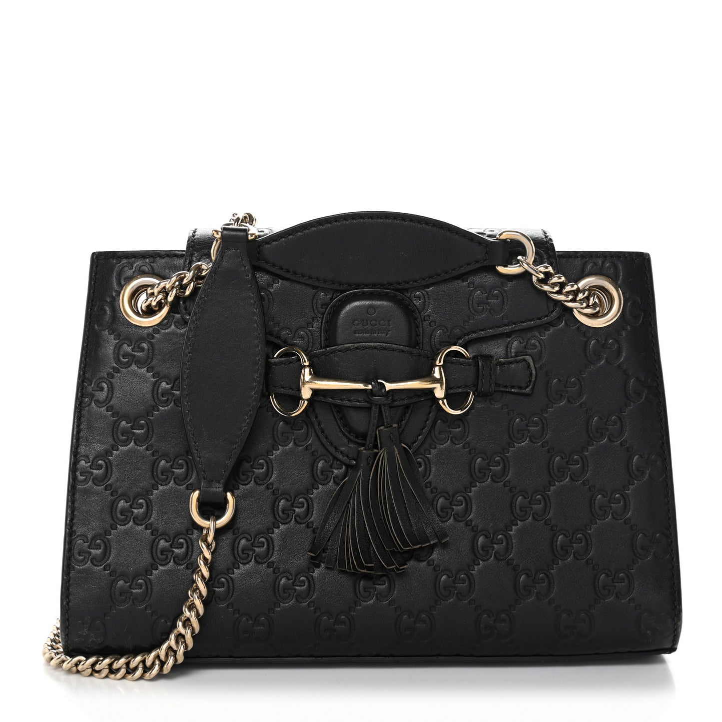Guccissima Small Emily Shoulder Bag Black