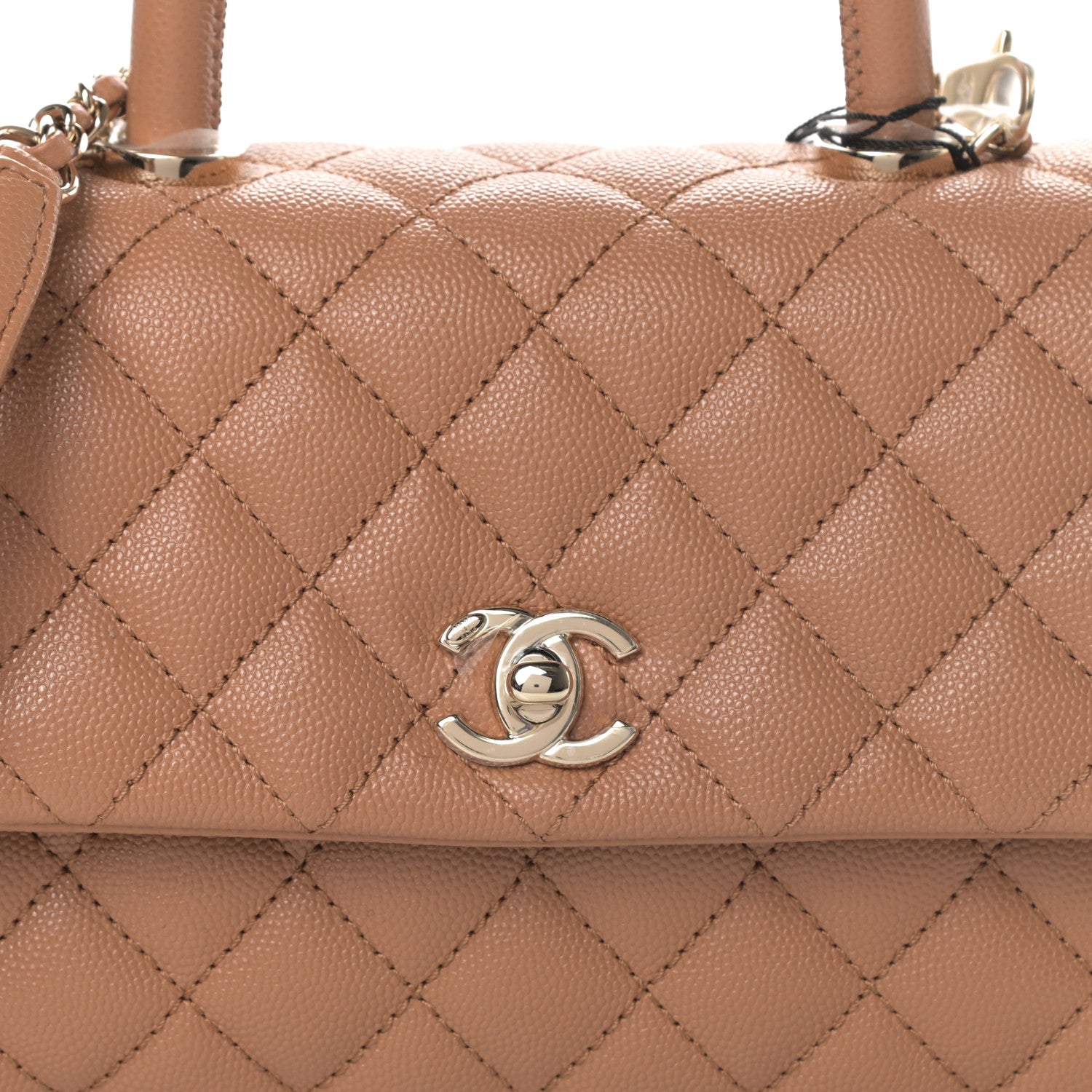 Chanel Caviar Quilted Mini Coco Handle Flap Brown 8 of 11