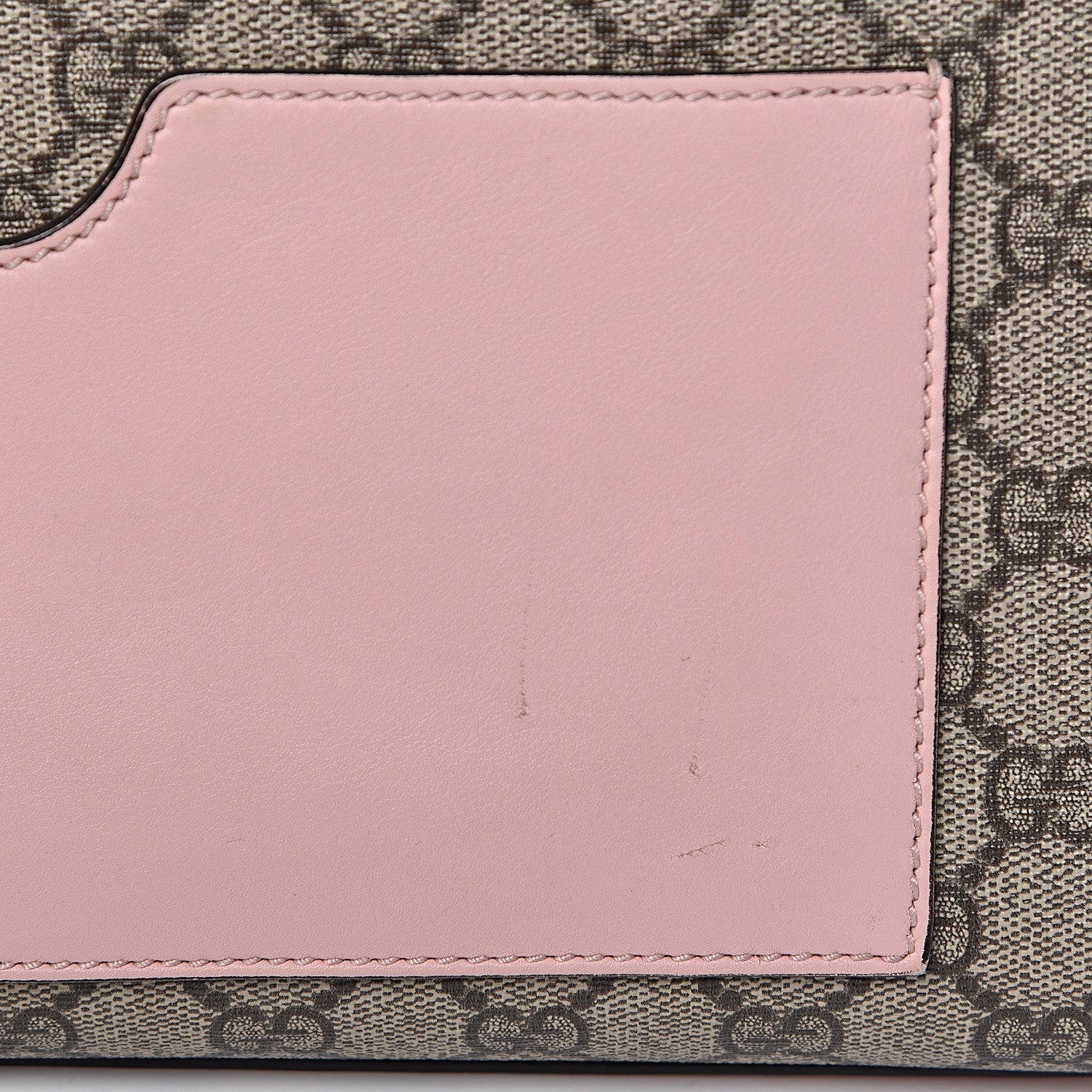 Gucci GG Supreme Monogram Calfskin Medium Padlock Shoulder Bag Beige Perfect Pink 14 of 16
