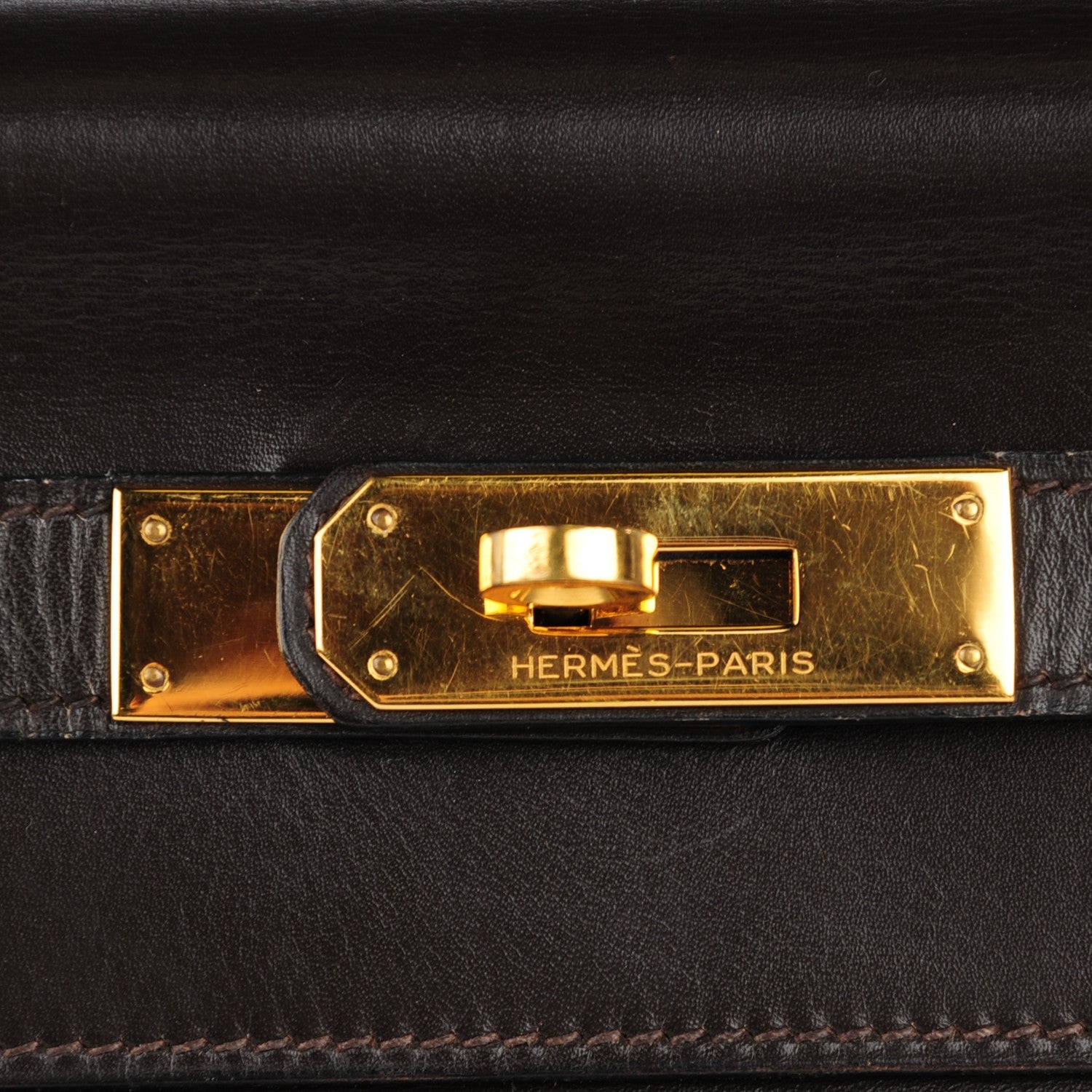 Hermes Box Kelly Retourne 32 Chocolate 2 of 24