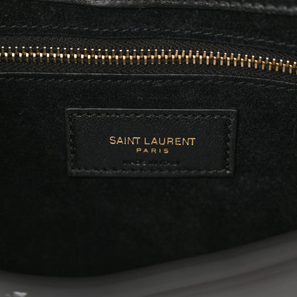 Saint Laurent Patent Calfskin Le 5 A 7 Hobo Black 6 of 15