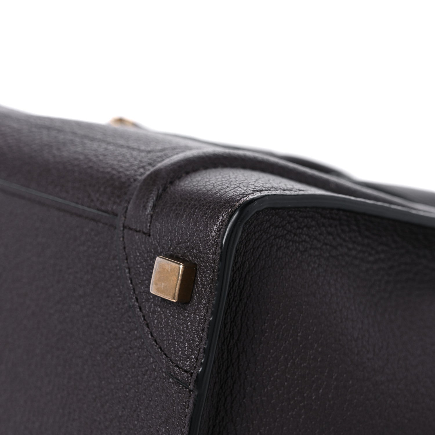 Celine Drummed Calfskin Micro Luggage Brown 9 of 12