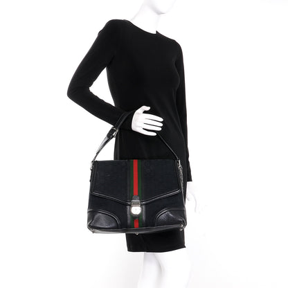 Gucci Monogram Large Treasure Flap Black 2 of 13