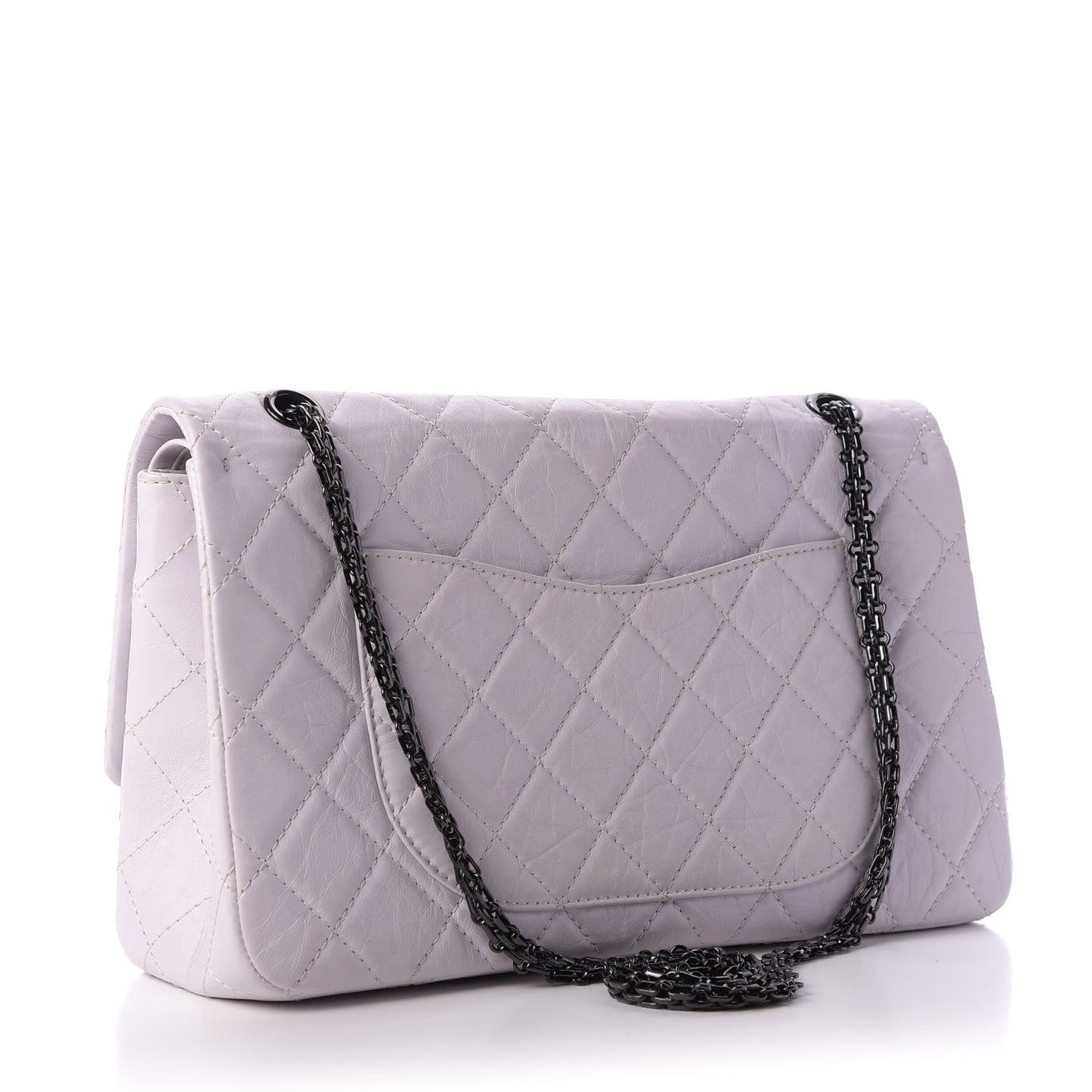 Aged Calfskin 2.55 Reissue 227 Flap White