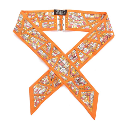 Hermes Silk Rive Droite Rive Gauche Twilly 1 of 4