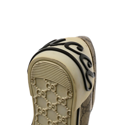 Gucci GG Monogram Web Womens Script Sneakers 38.5 Brown 10 of 13