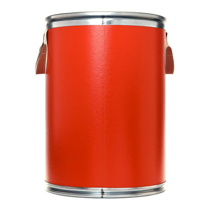 Hermes Kraft Paper Metal Canvas Saddle Box Orange 2 of 17