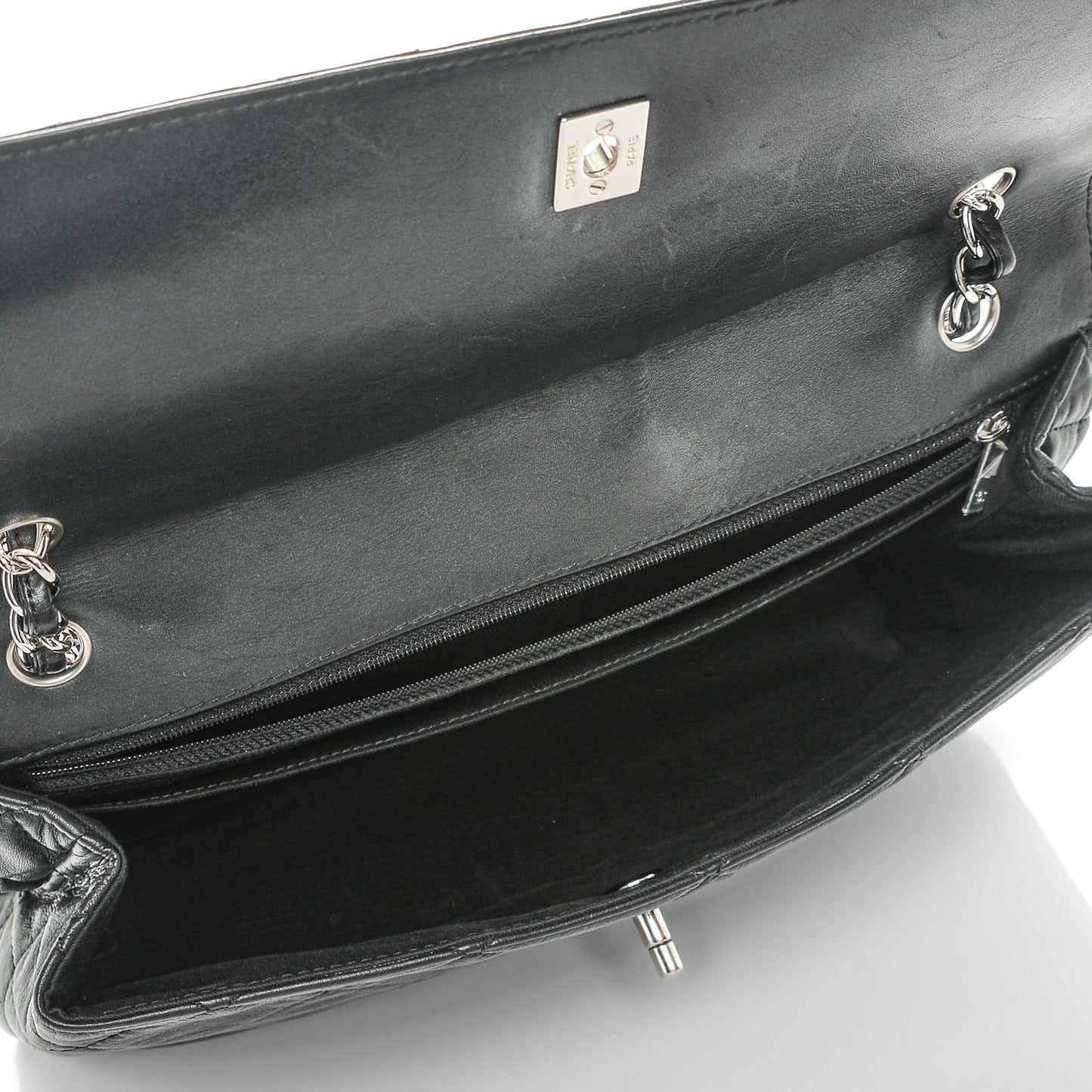 Calfskin Quilted In The Business Flap Bag Black