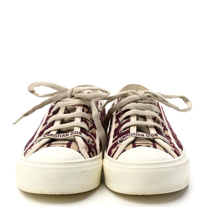 Christian Dior Canvas Oblique Walk'N'Dior Low Top Sneakers 37 Deep Amaranth 2 of 9