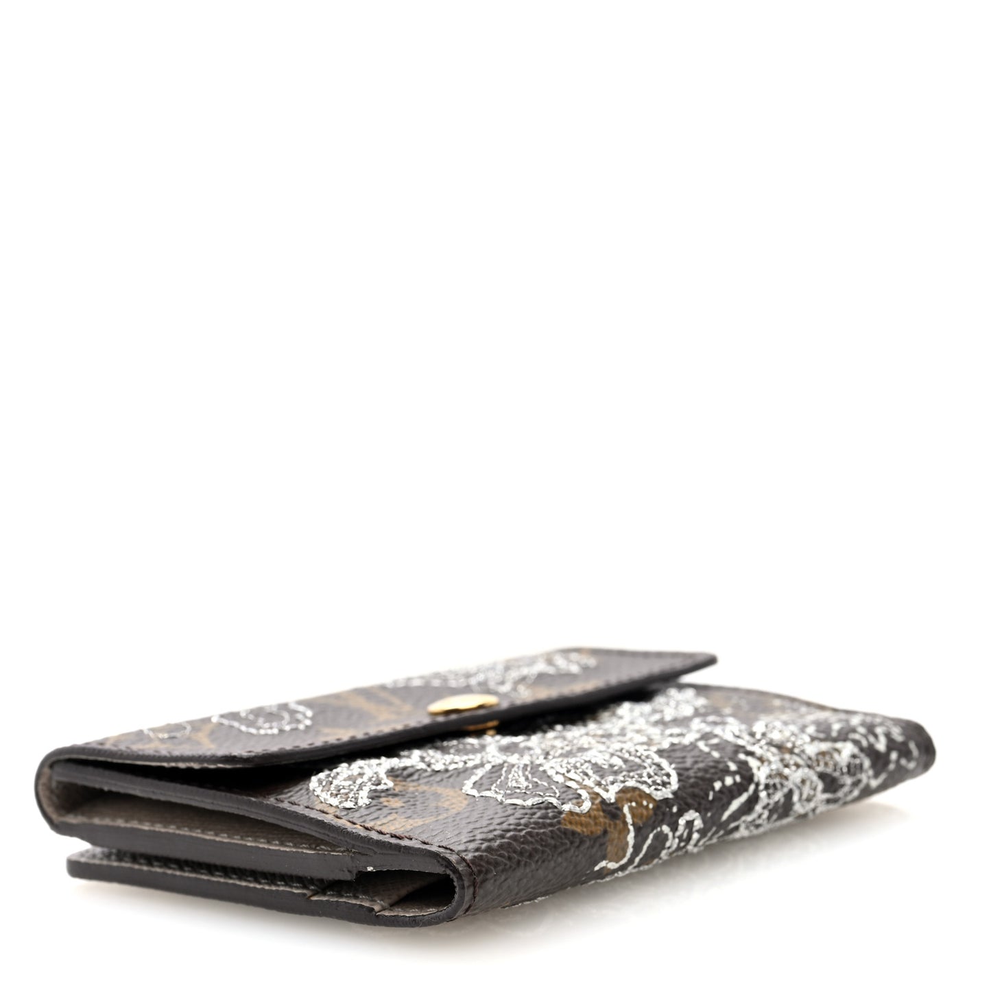 Monogram Dentelle Elise Wallet Silver