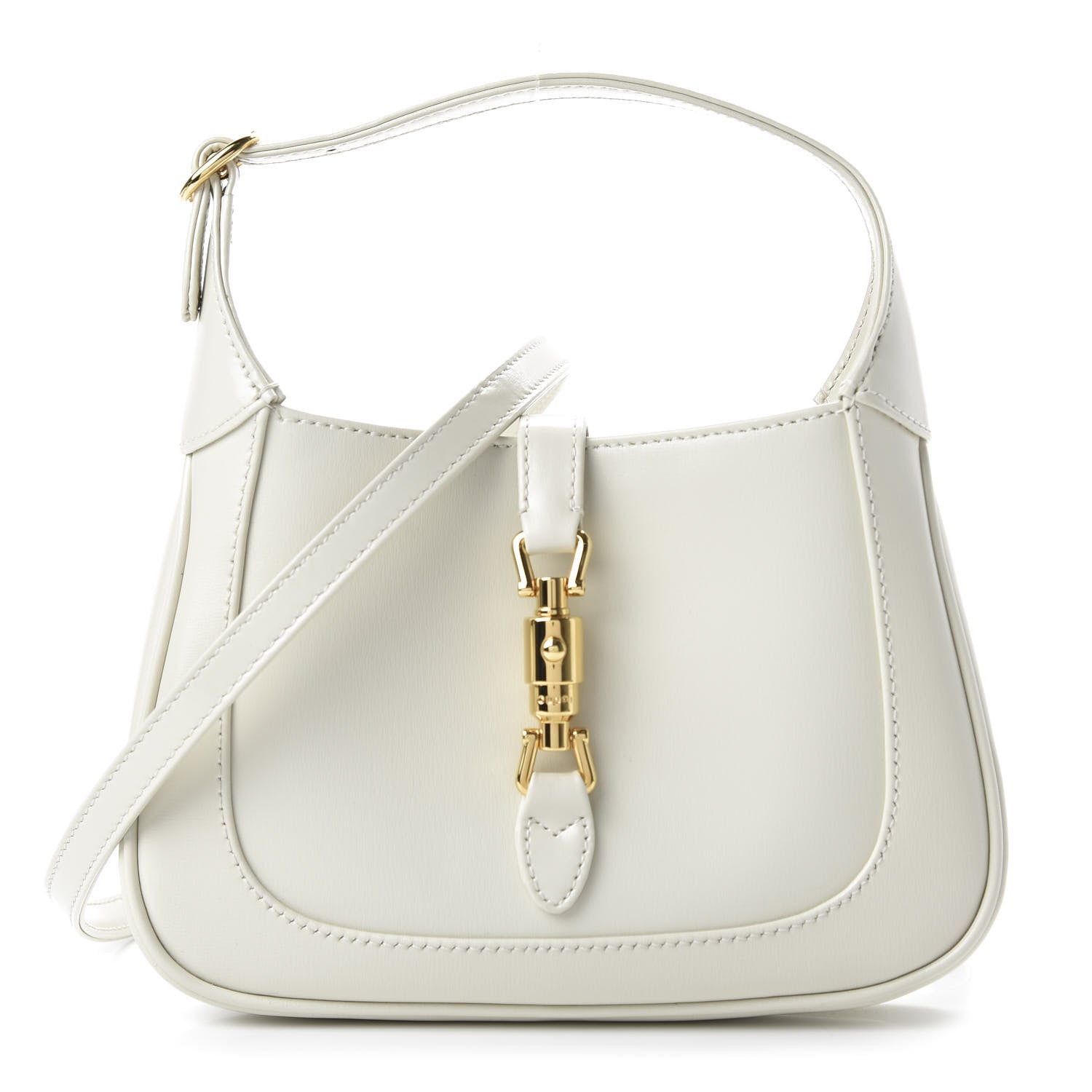 Gucci Boarded Dyana Lux Calfskin Mini Jackie 1961 Hobo Mystic White 1 of 10