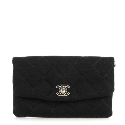 Chanel Jersey Quilted Extra Mini Flap Black 1 of 7