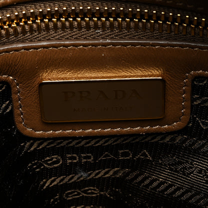 Prada Re-Nylon Saffiano Medium Re-Edition 1978 Top Handle Bag Sughero Wave 6 of 11
