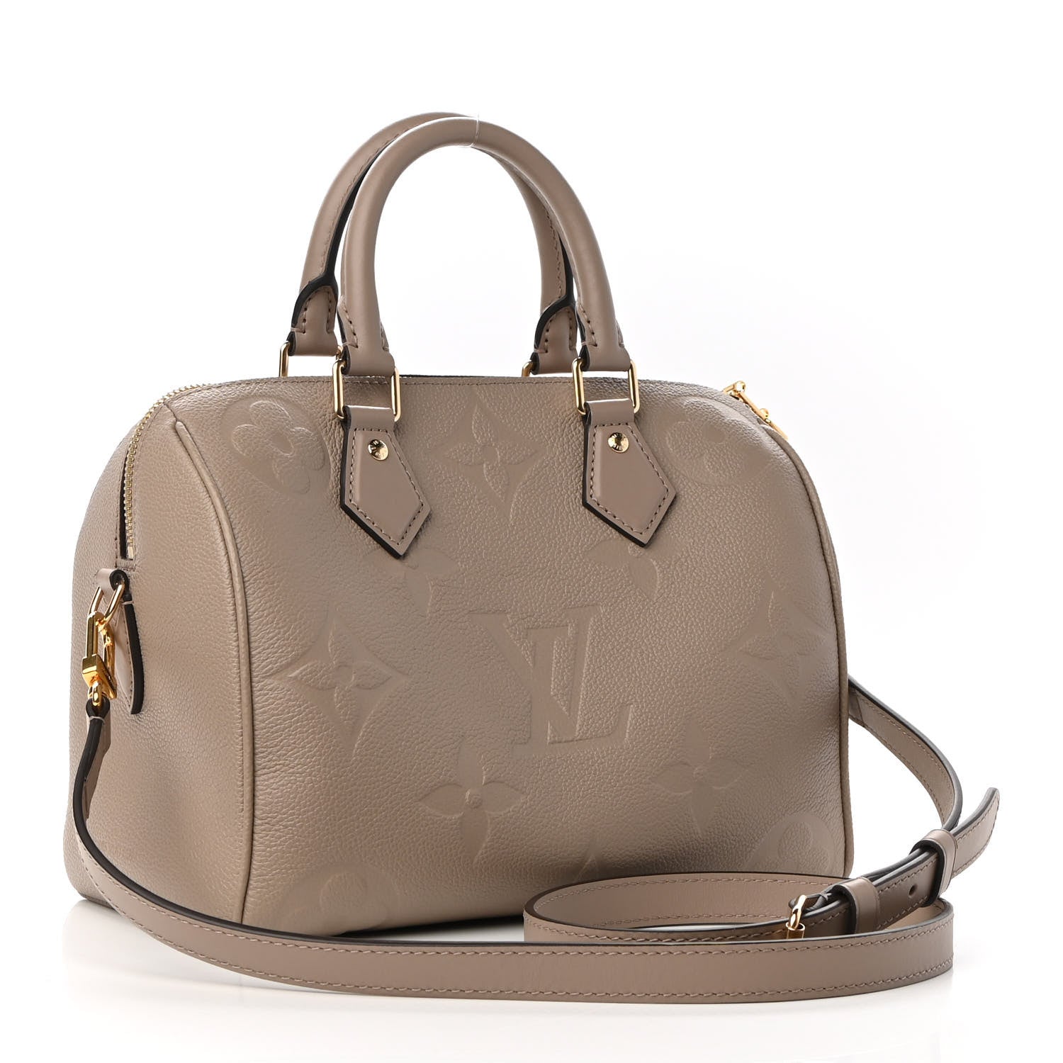 Louis Vuitton Empreinte Monogram Giant Speedy Bandouliere 25 Tourterelle 3 of 8