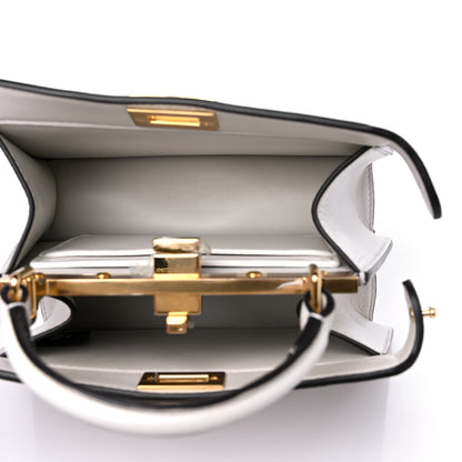 Fendi Shiny Nappa Petite Peekaboo I SEE U Satchel White 5 of 13