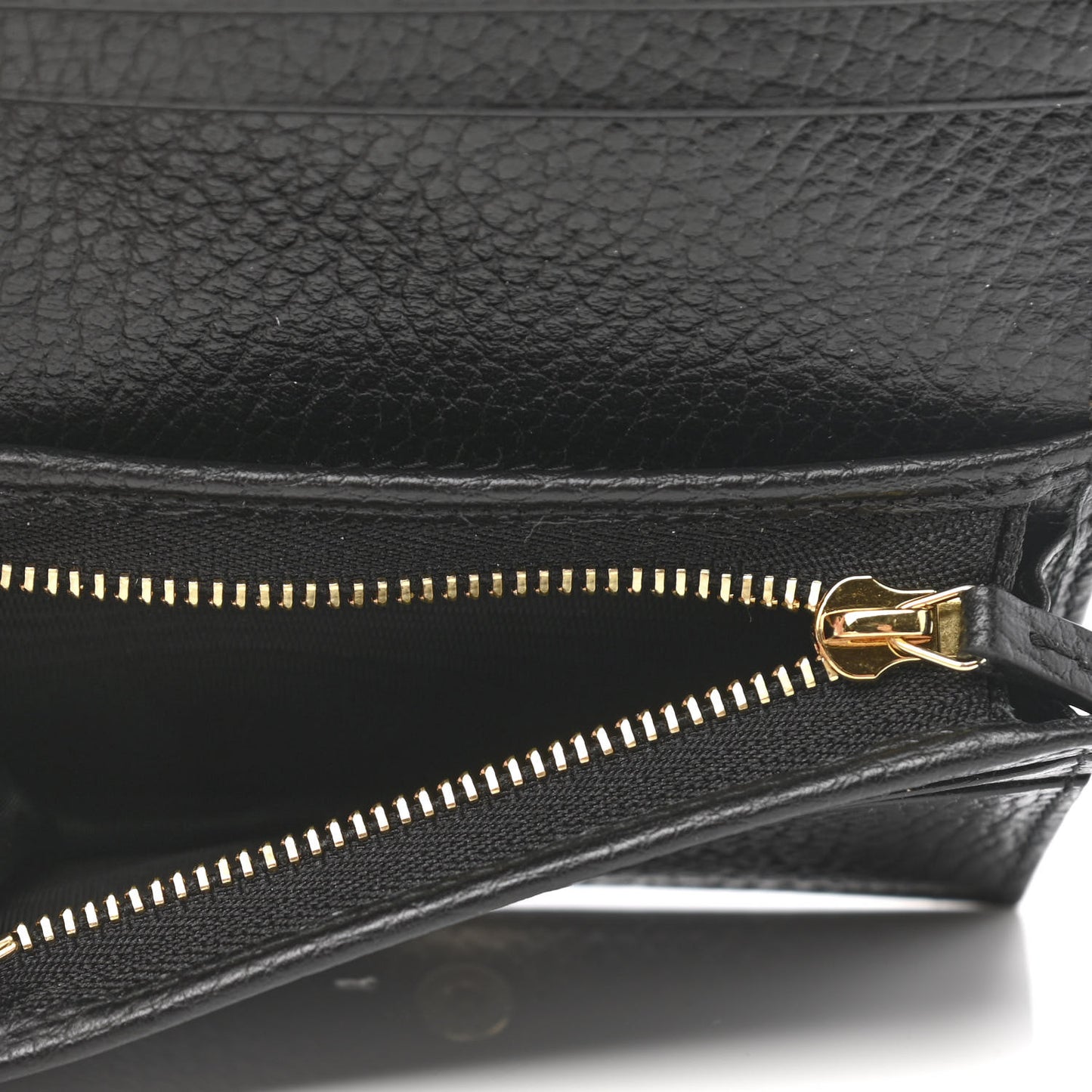 Dollar Calfskin GG Supreme Monogram GG Marmont Card Case Black Beige Ebony
