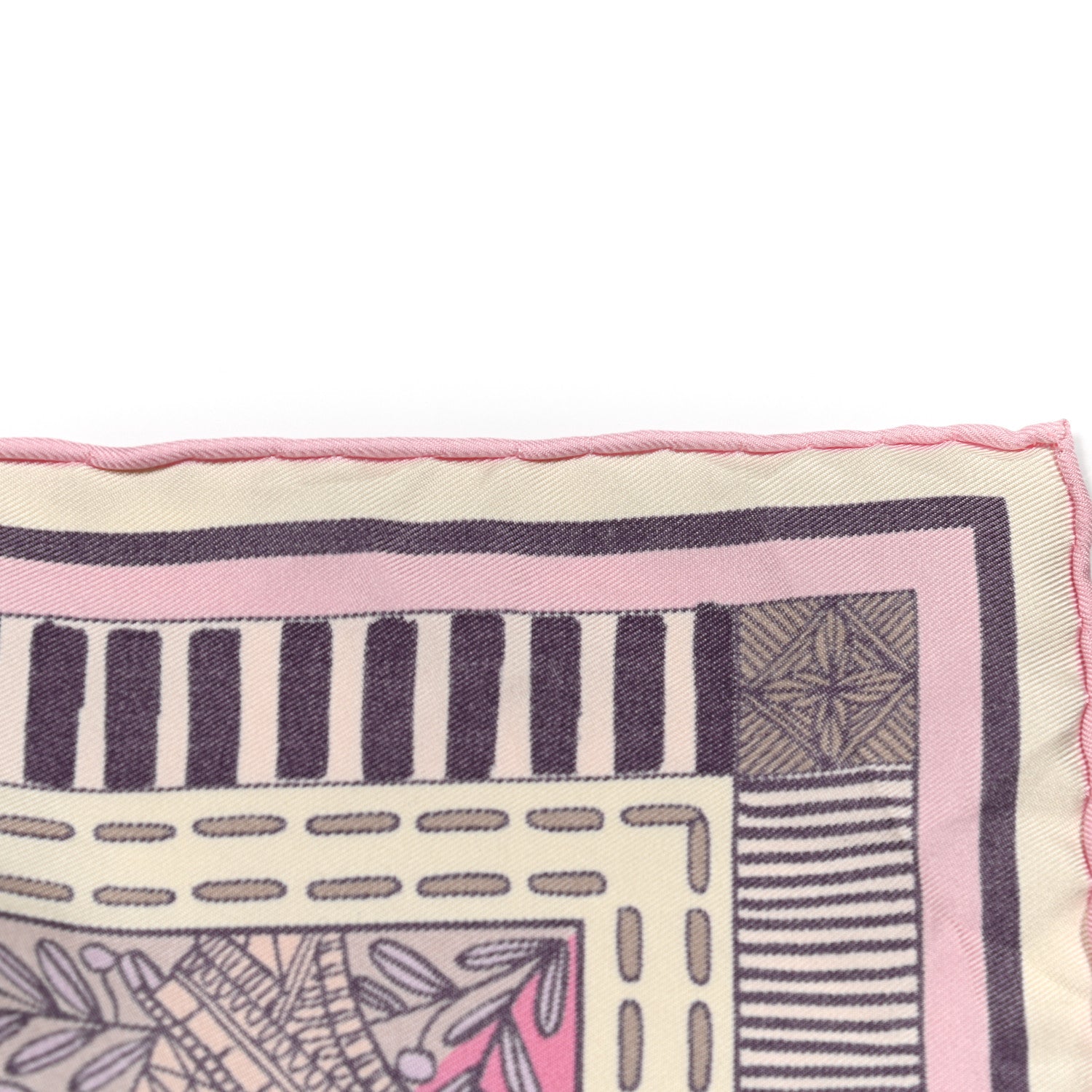 Louis Vuitton Silk Jeu De Louis Scarf Pink 4 of 5