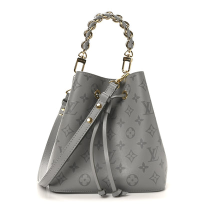 Louis Vuitton Monogram Ink Braided Neonoe BB Trianon Gray 1 of 9